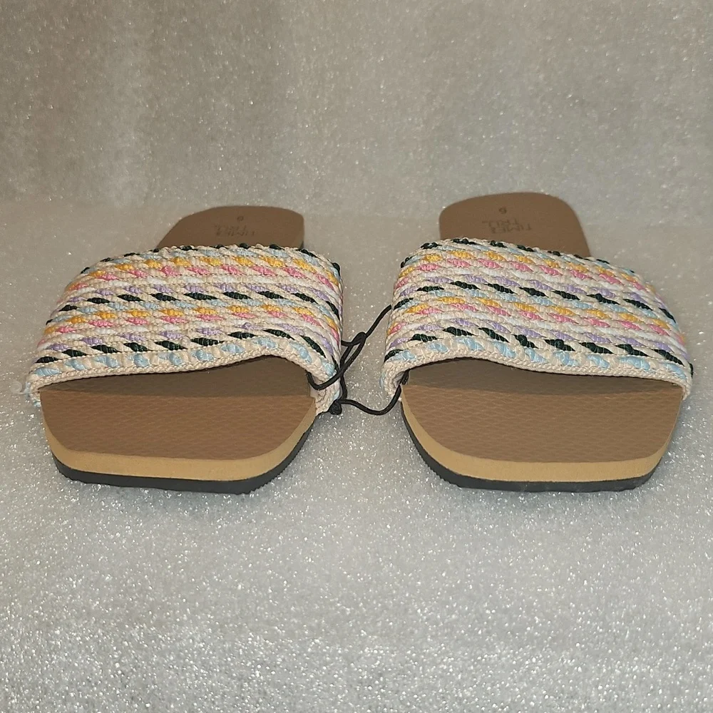 Time and Tru Women's Size 6 Woven Slide New